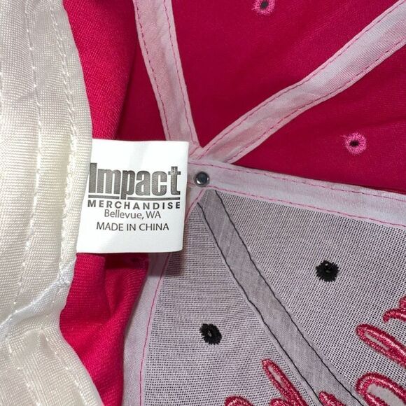 Alaska Embroidered Adjustable Baseball Hat Cap Pink and Black Impact Merchandise - Picture 6 of 7